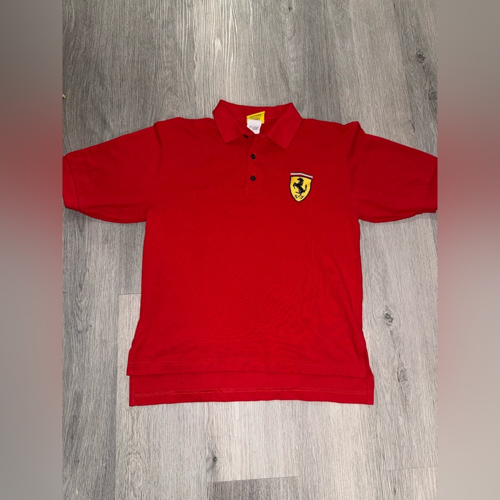 Vintage Ferrari Red Polo 1996